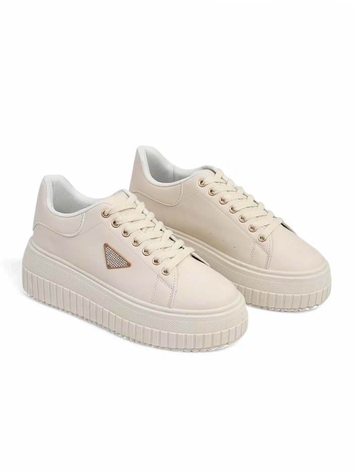 Resti Women's platform sports sneakers with Alcape print