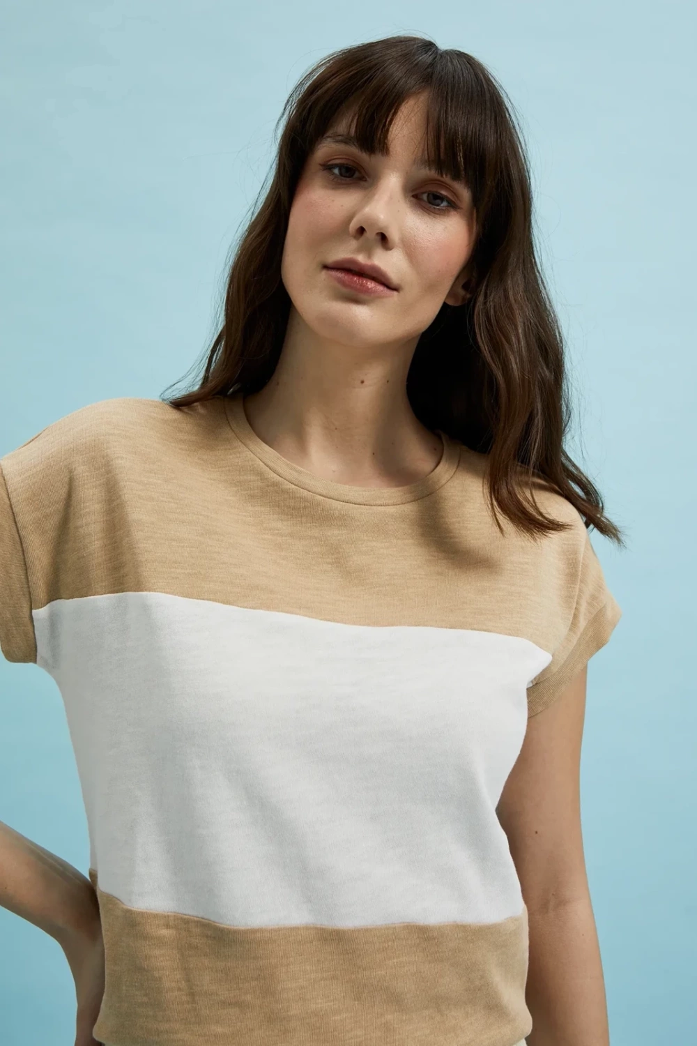 Marisse Women&#039;s Blouse L-Ts-4360 Beige