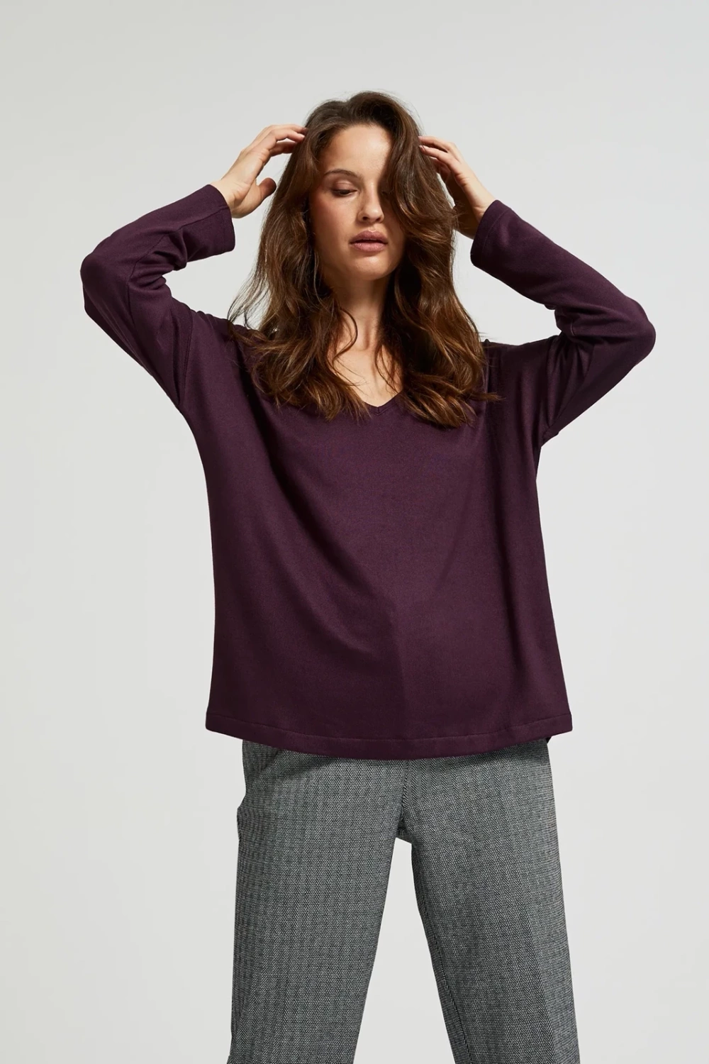 Marisse Women&#039;s Sweater Z-Sw-4561 D.Violet