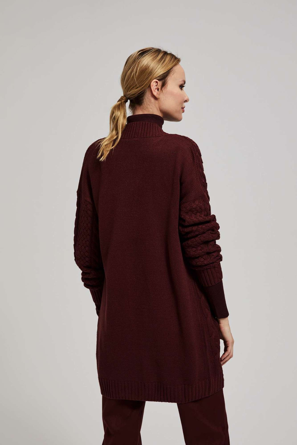 Marisse Long Chestnut Cardigan