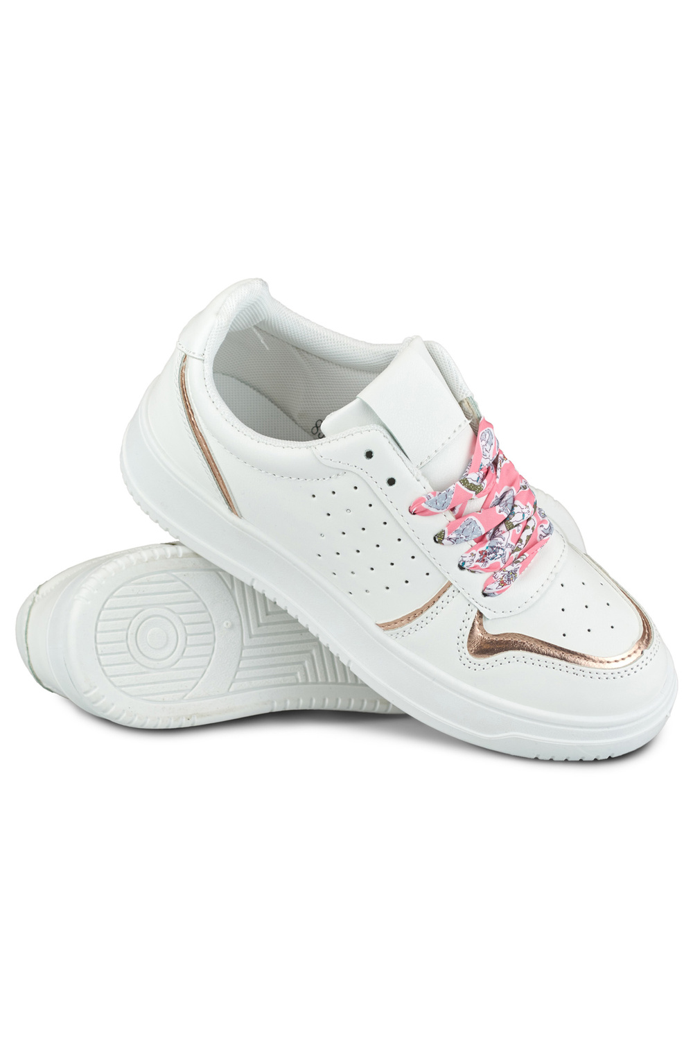 primohurt Sneakersy damskie z wymiennymi ozdobnymi sznurówkami