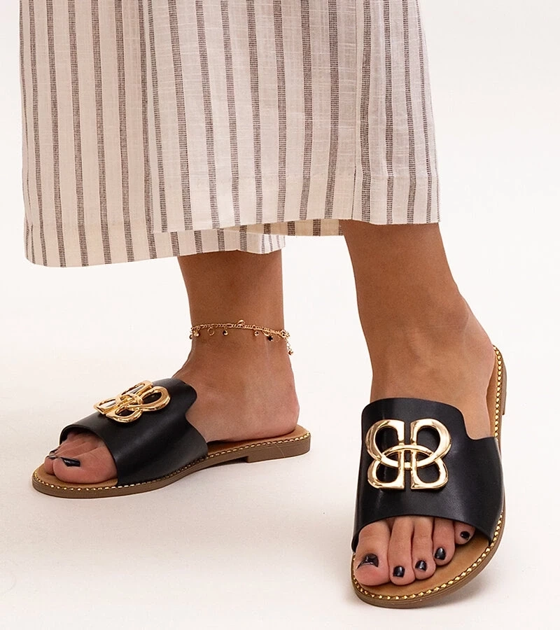 D/CEO Black sandals on a block heel Millo