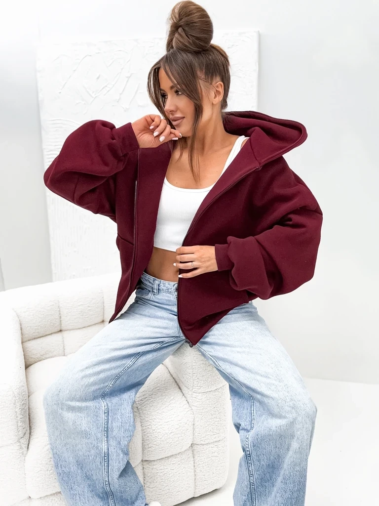 Resti Women's Cotton Insulated Butterfly Sweatshirt