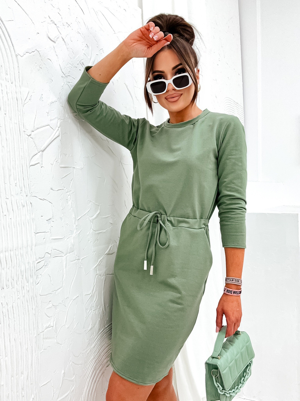 Resti Womens knee-length fabric dress