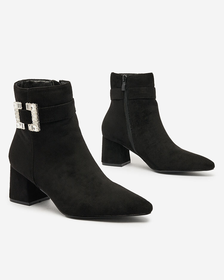 Resti Black women&#039;s low stiletto boots Masemart