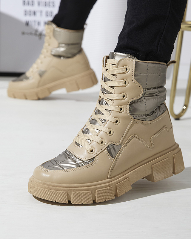 Resti Light brown women&#039;s uninsulated bagger boots Qertera- Footwear