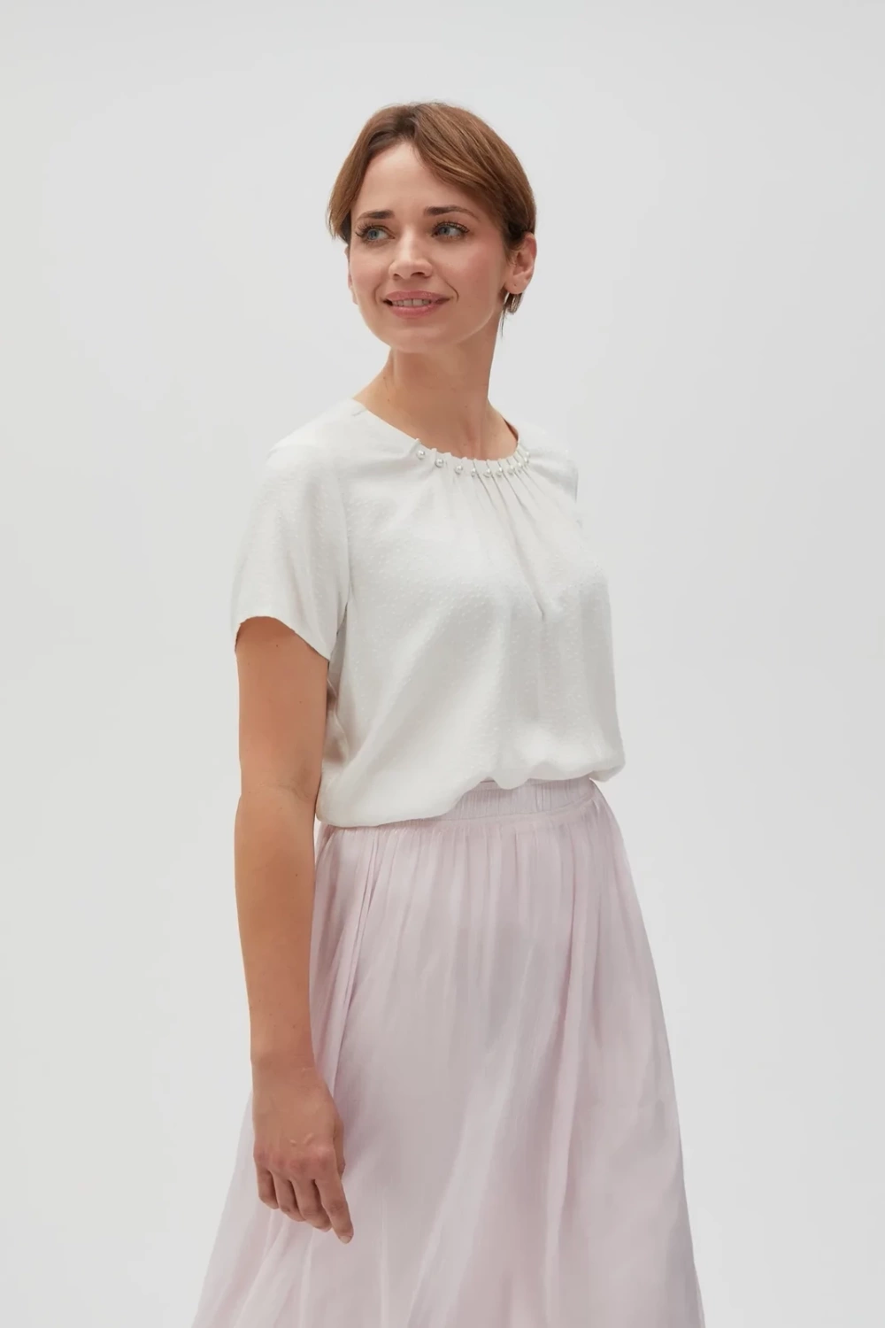 Marisse Women's Shirt L-Ko-4616 Off White