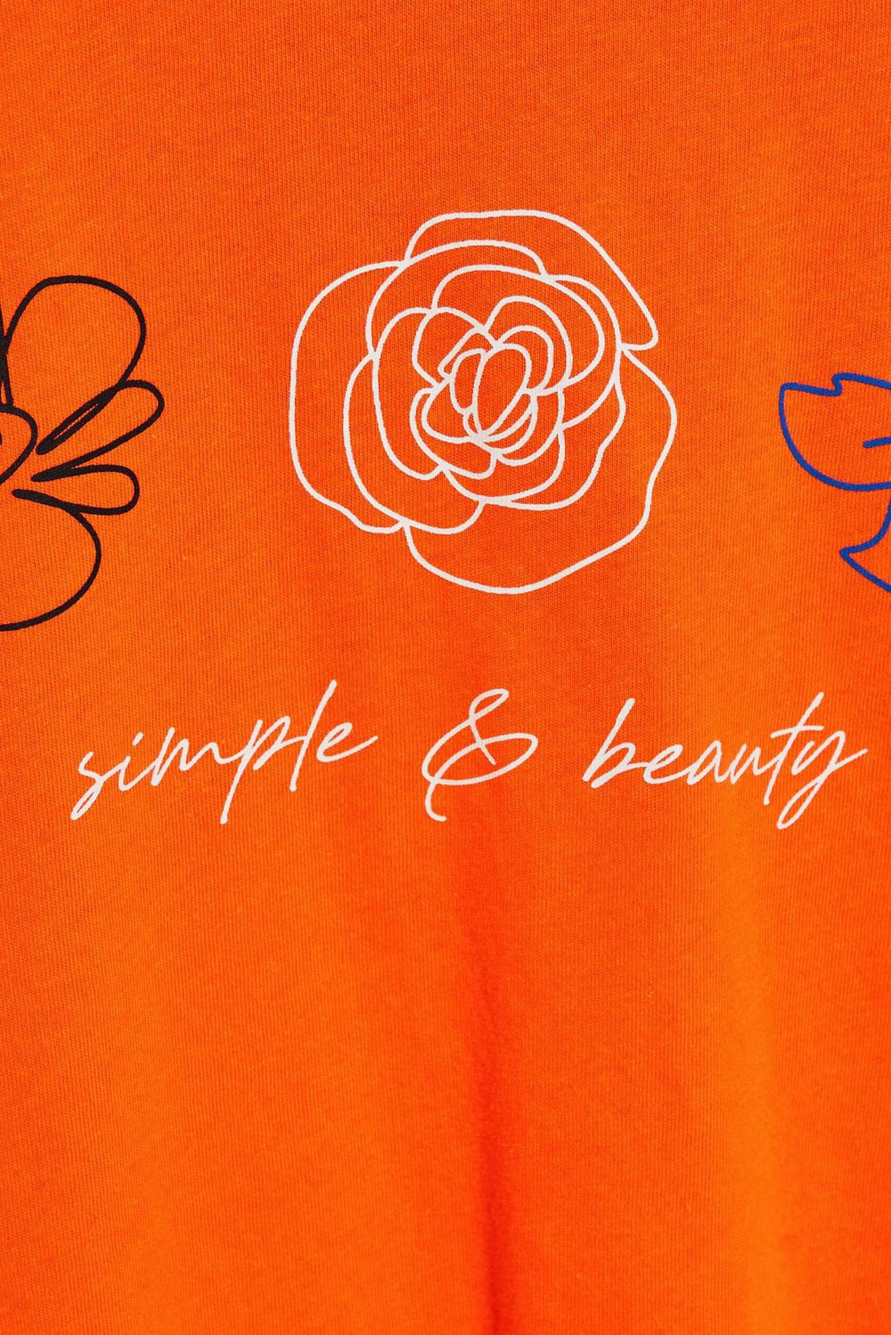 WOMEN'S T-SHIRT L-TS-4037 ORANGE