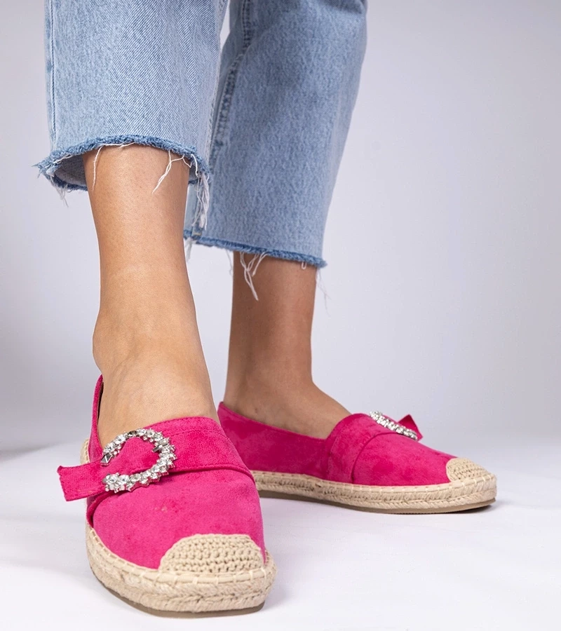 Gemre Espadrile roz cu pietre strălucitoare Maruta
