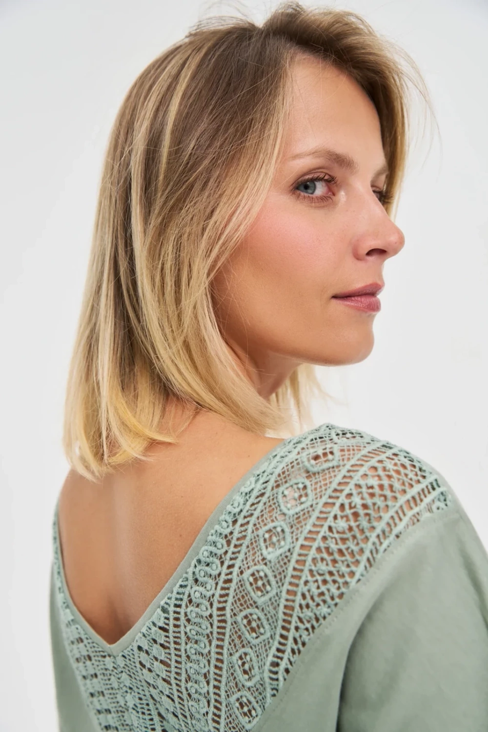 Marisse Olive Cotton Blouse