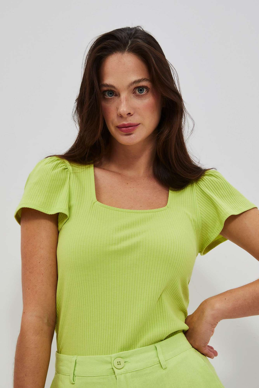 Marisse Women&#039;s T-Shirt L-Ts-4074 L.Green