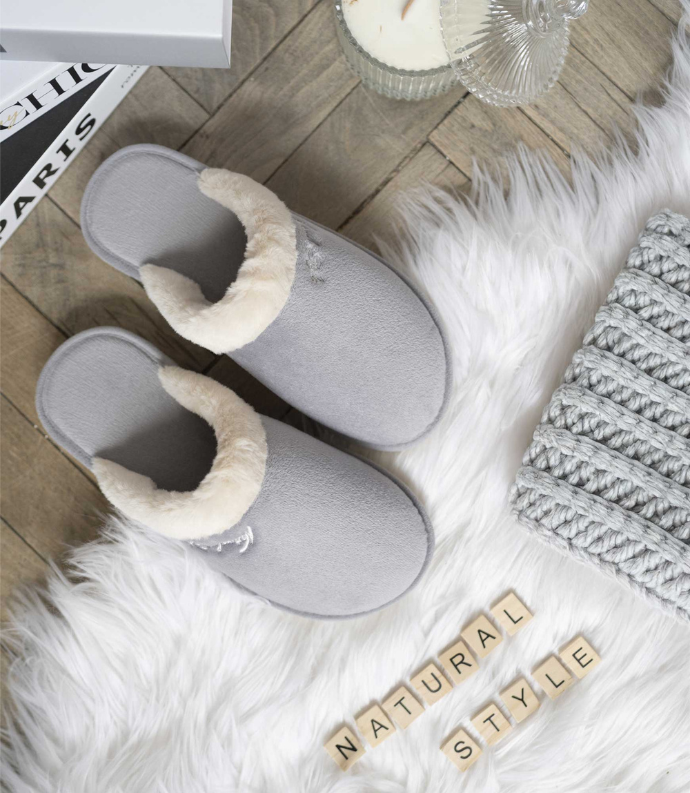 Дамски чехли NS-110 сиви