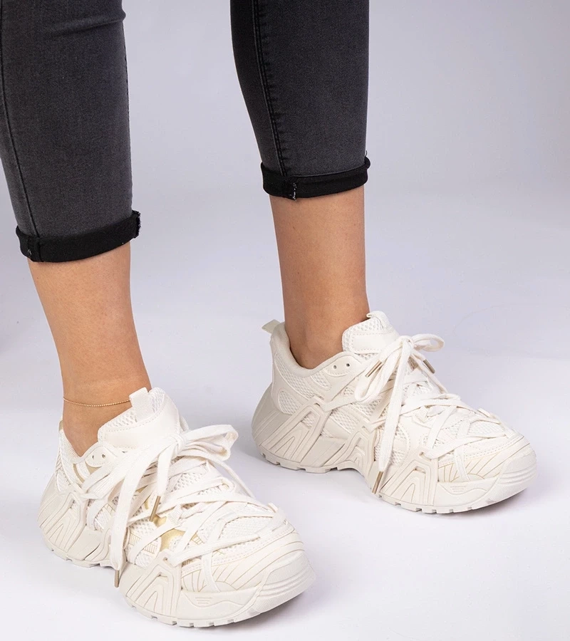 Gemre Adidași bej pe talpă masivă Telda