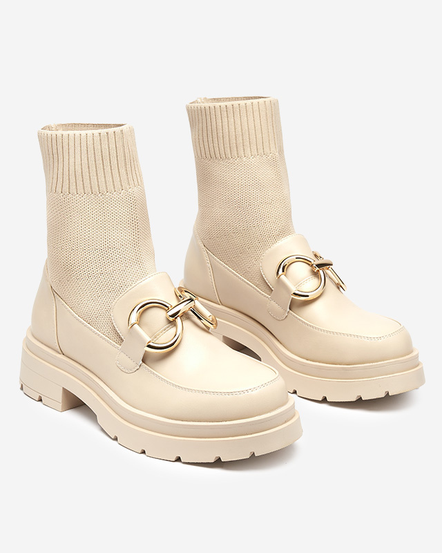 Resti Beige women&#039;s high-top Qenarisa shoes - Footwear