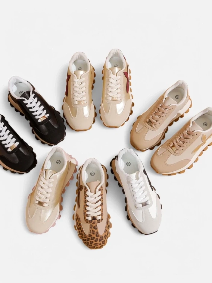 Resti Women's sporty sneakers on a thicker sole Aloqa