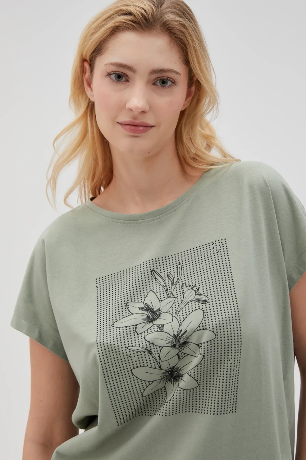 Marisse Women's T-Shirt L-Ts-4640 Olive