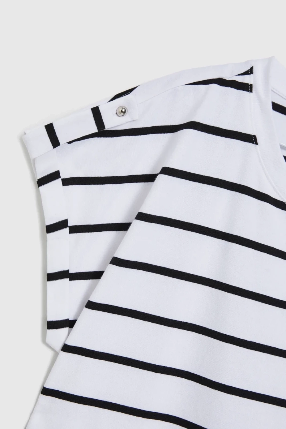 Women's striped T-shirt MOODO - white