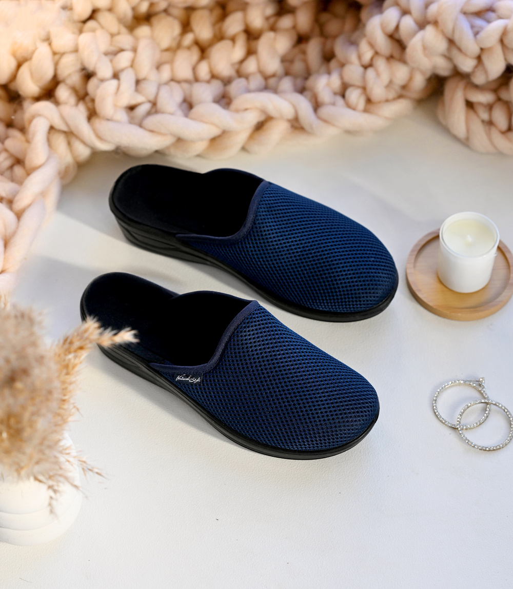 Дамски чехли Natural Style NS-709 сини