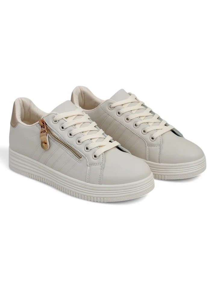 Resti Women's sporty sneakers with decorative zipper Evrove