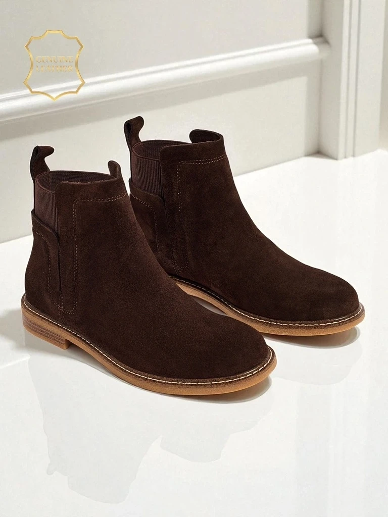 Resti Altesse Ankle Boots in Dark Brown Suede