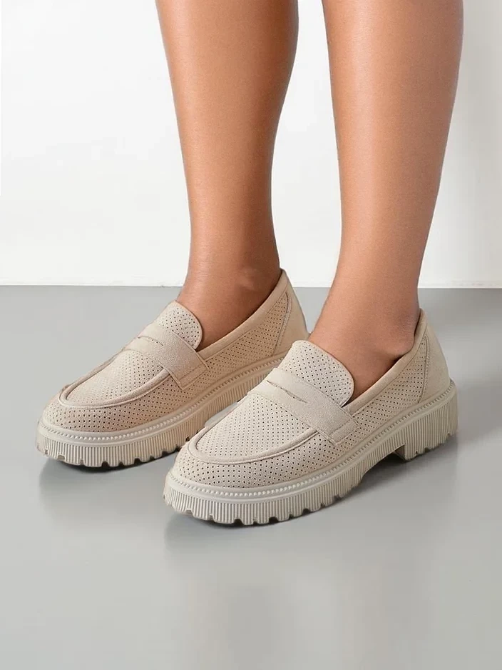 Resti Womens eco suede moccasins Dunes