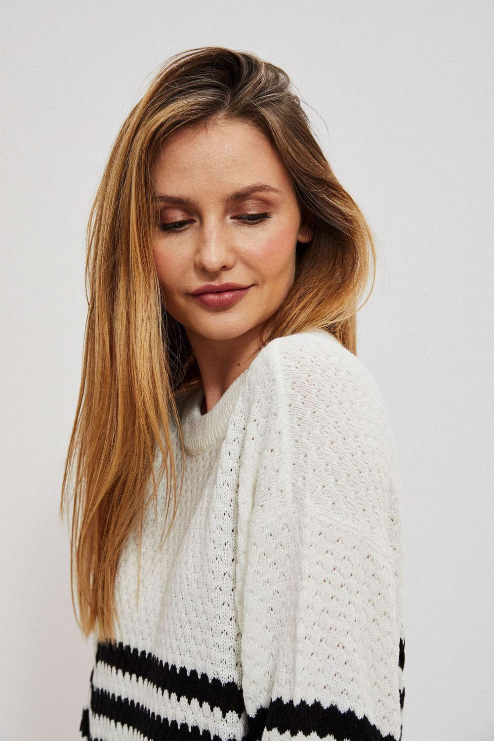 Marisse Sweater Z-Sw-3947 Off White_Black