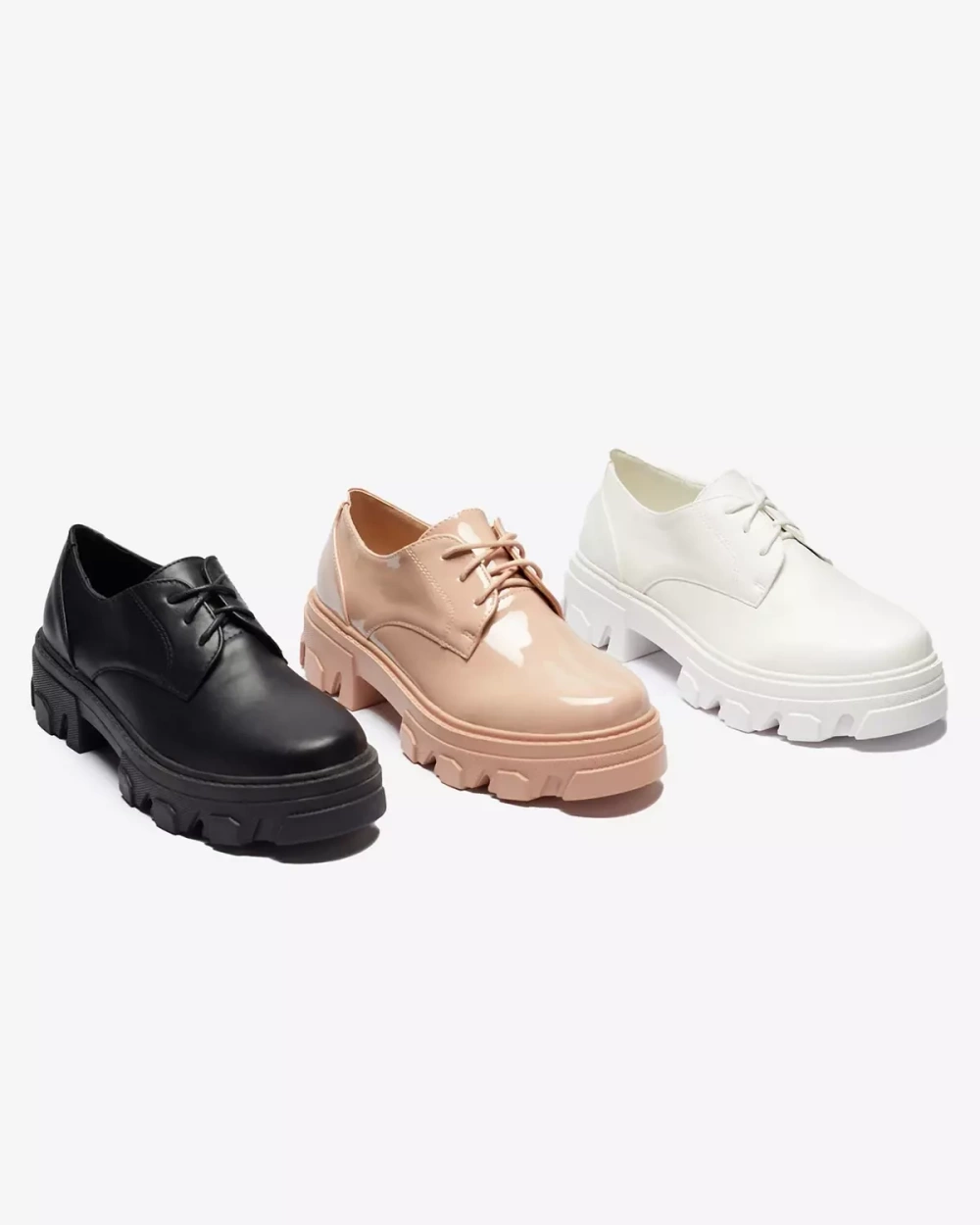 Resti Pink lacquered women's half shoes Delgor- Footwear