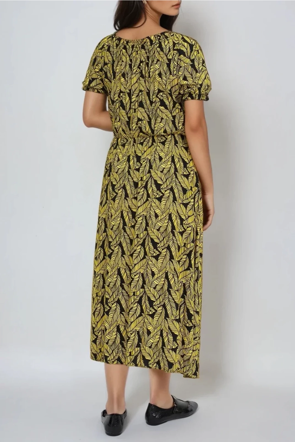 Marisse Yellow Viscose Dress