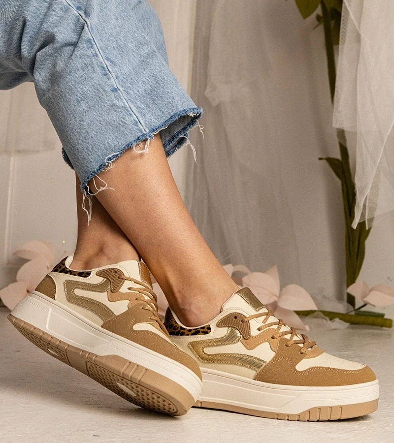 Gemre Adidași sportivi bej pentru femei Seisha