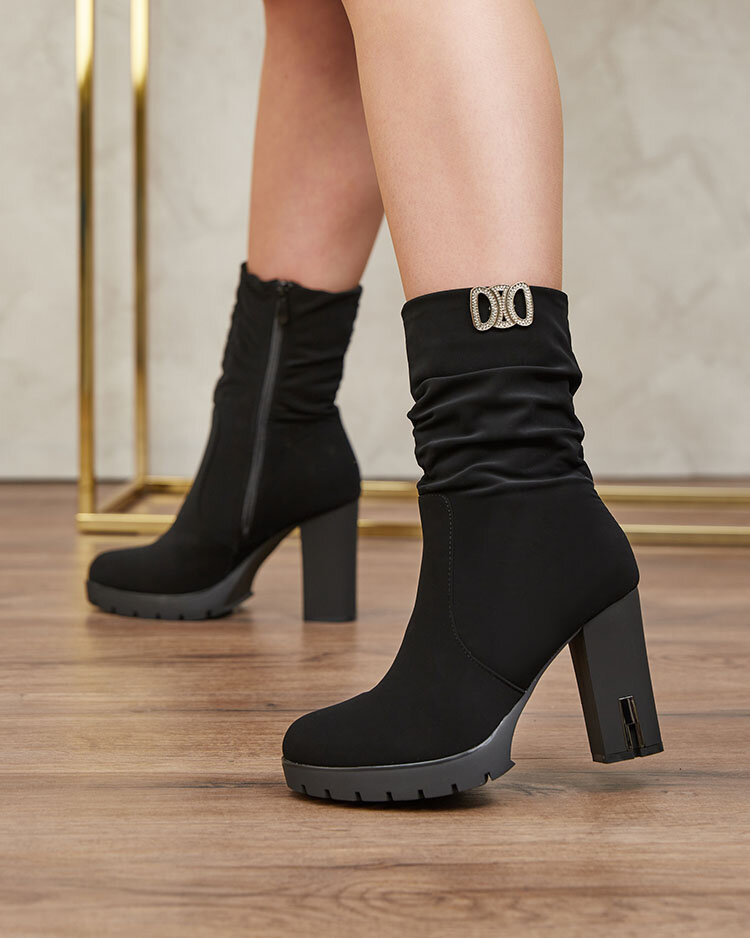Resti Matte Black Women&#039;s Beroled Stiletto Boots