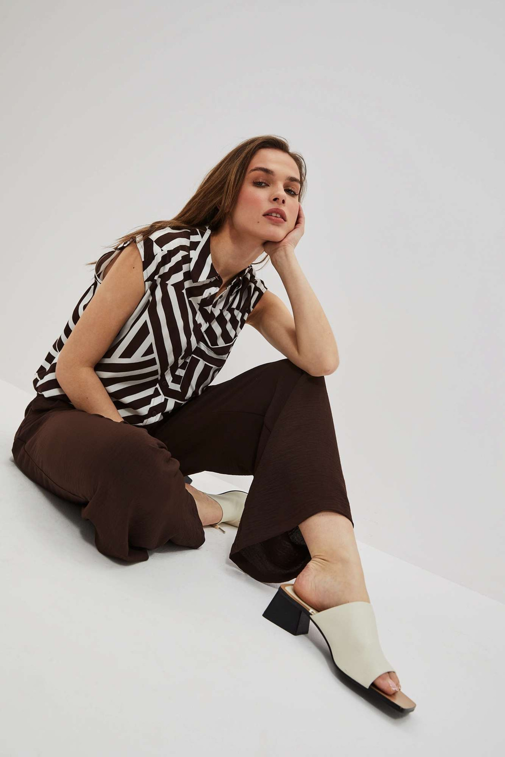 Marisse Women's Trousers L-Sp-4020 D.Oak