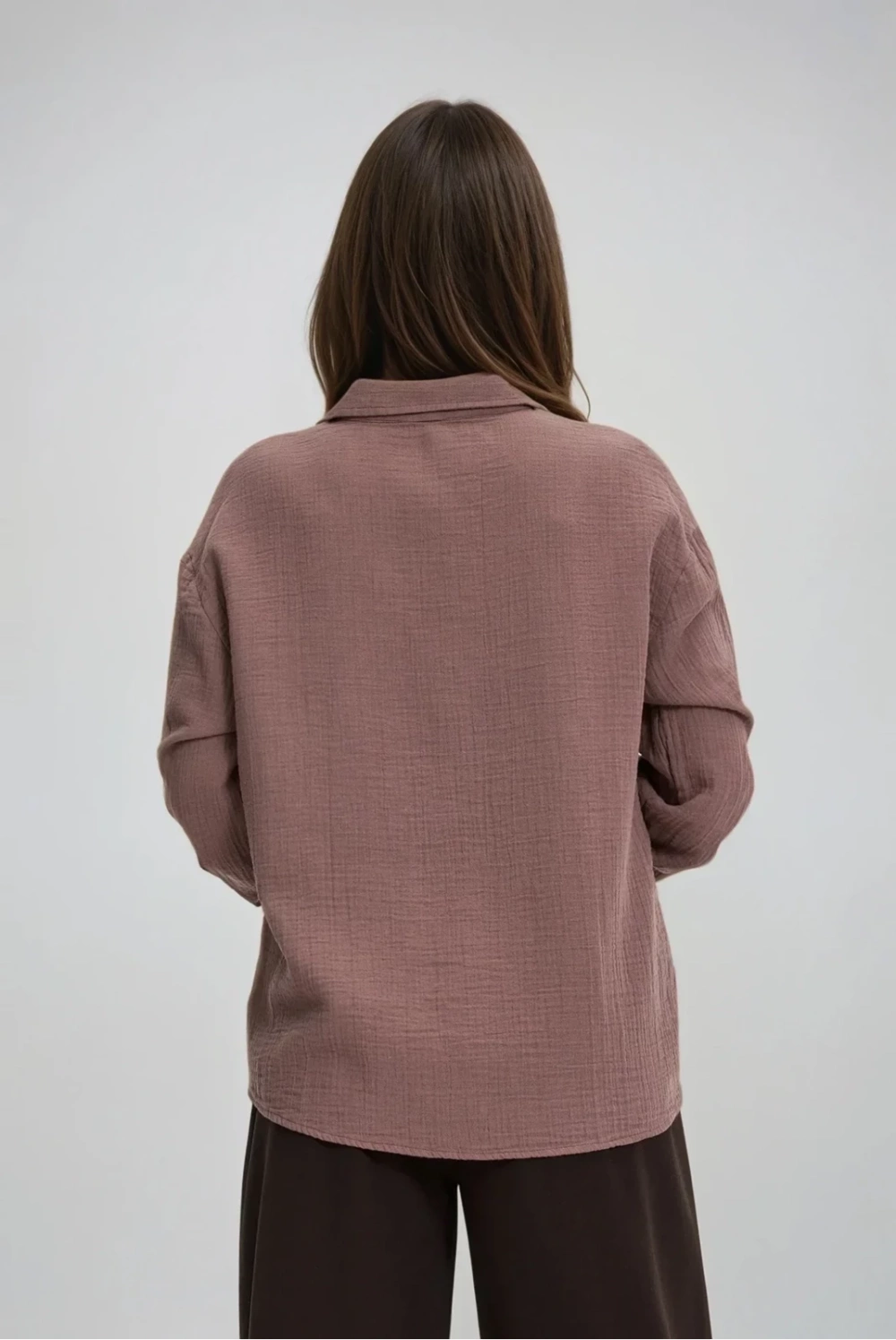 Marisse WOMEN'S SHIRT Z-KO-4800 COFFEE