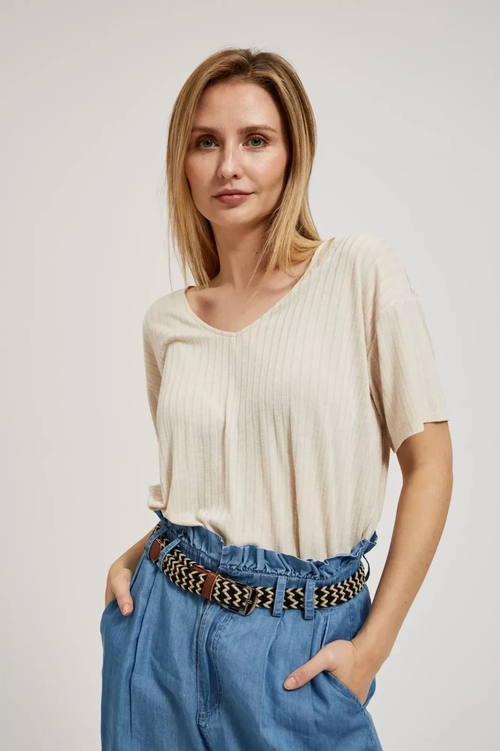 Marisse Women&#039;s Blouse L-Ts-4395 L.Beige