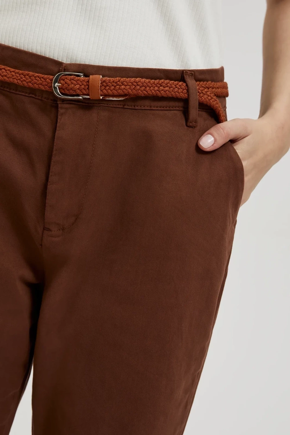Women's trousers MOODO - brown