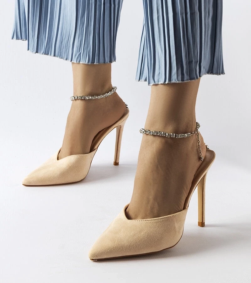 D/CEO Orange neon Lorine stiletto pumps