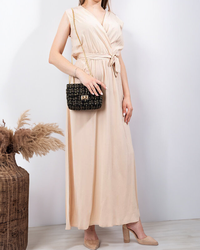 Resti Beige women's maxi dress - Clothing