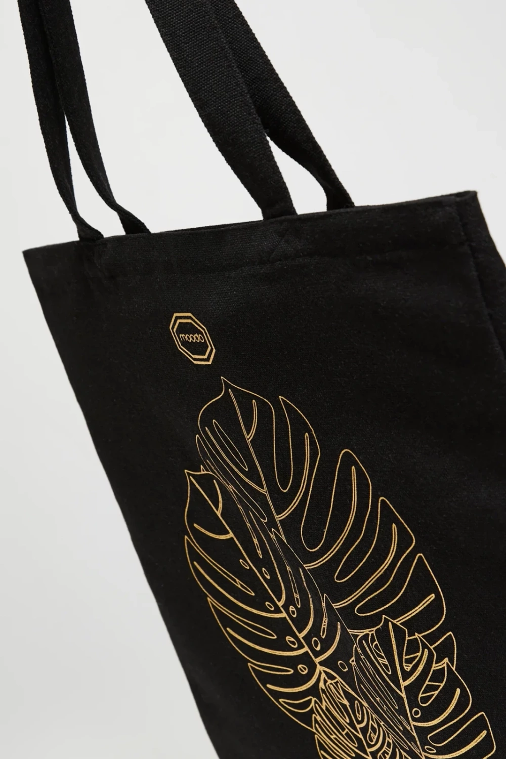 Marisse Black Printed Shopper Bag