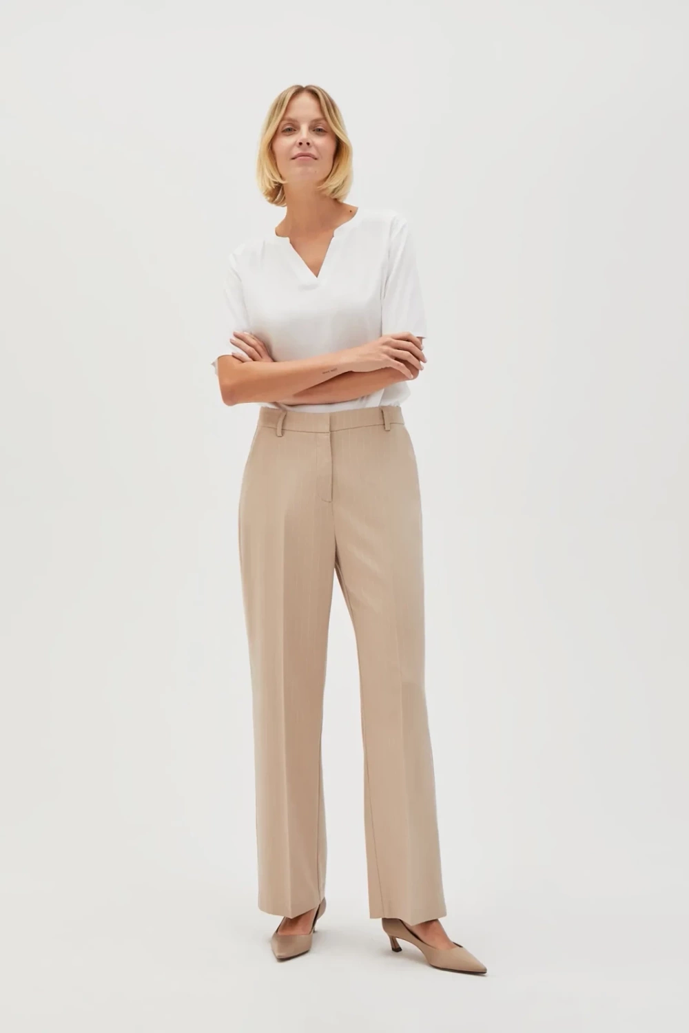 Marisse Women's Trousers L-Sp-4613 L.Beige