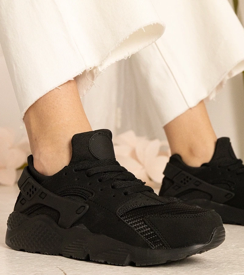 marka niezdefiniowana Black women's sporty sneakers Narobi