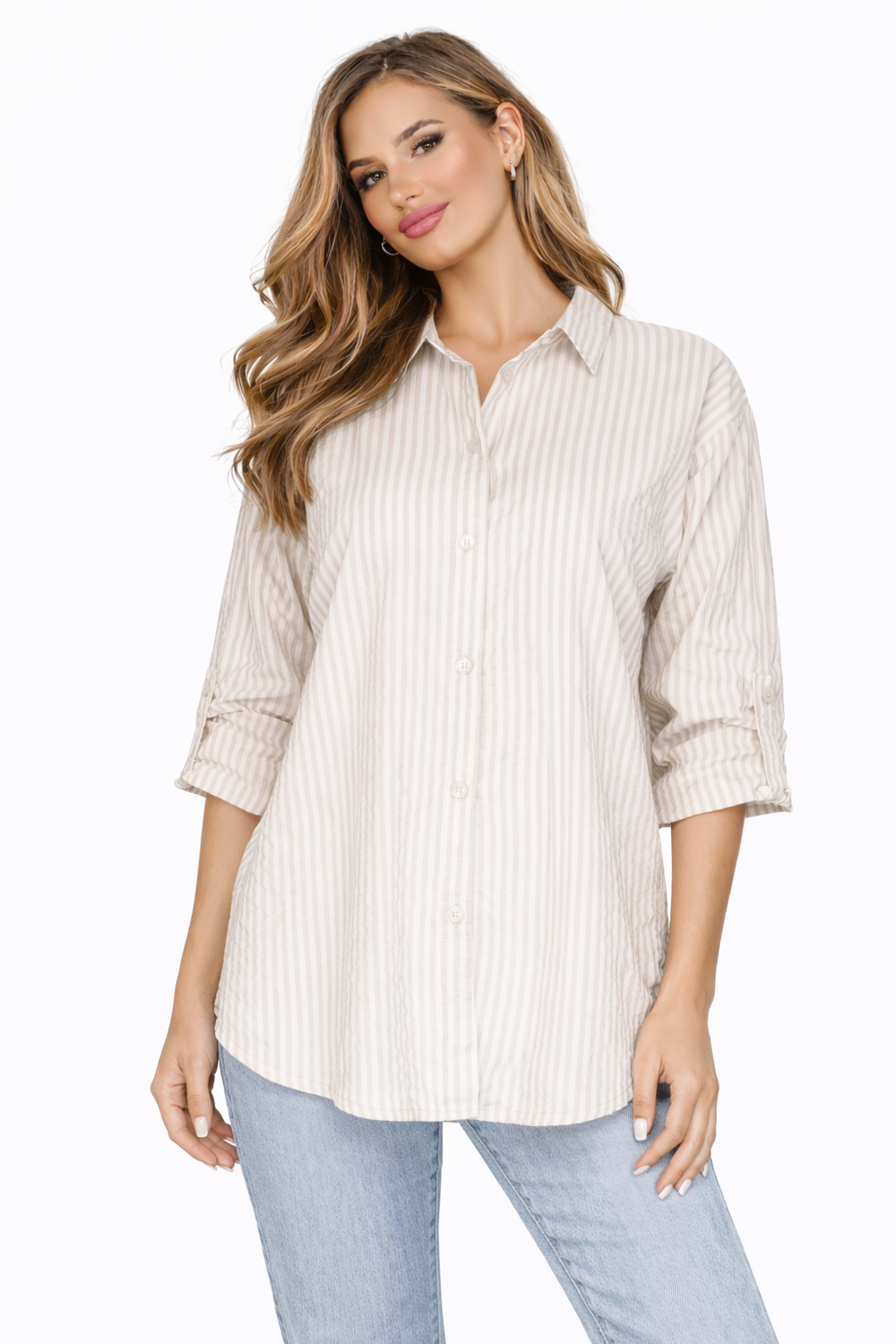 Бежова модна чанта ID8847