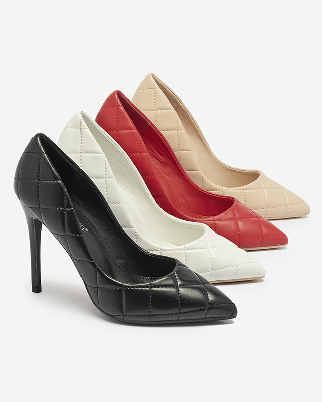 Resti Women&#039;s quilted pumps in black color Duclisa- Footwear
