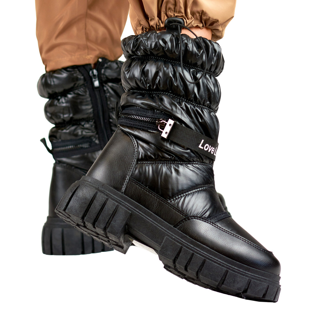 primohurt Ciepłe wysokie buty damskie na grubej podeszwie