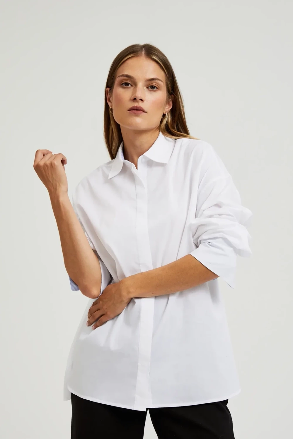 Marisse Women's Shirt L-Ko-4602 White