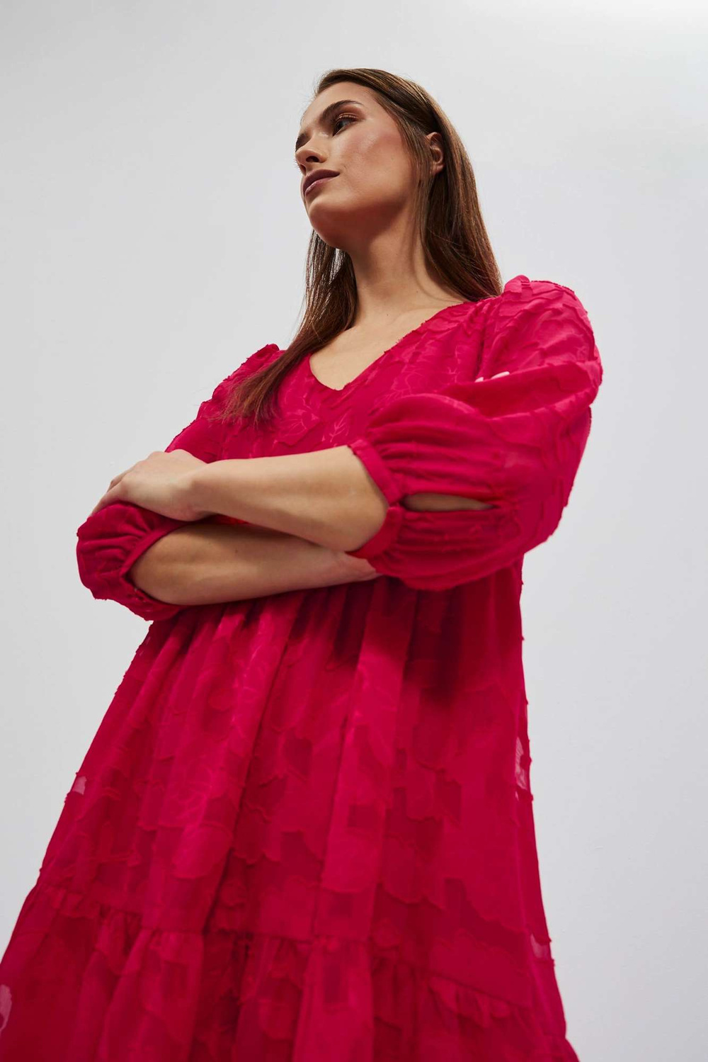 Marisse Women&#039;s Dress L-Su-4021 Strawberry