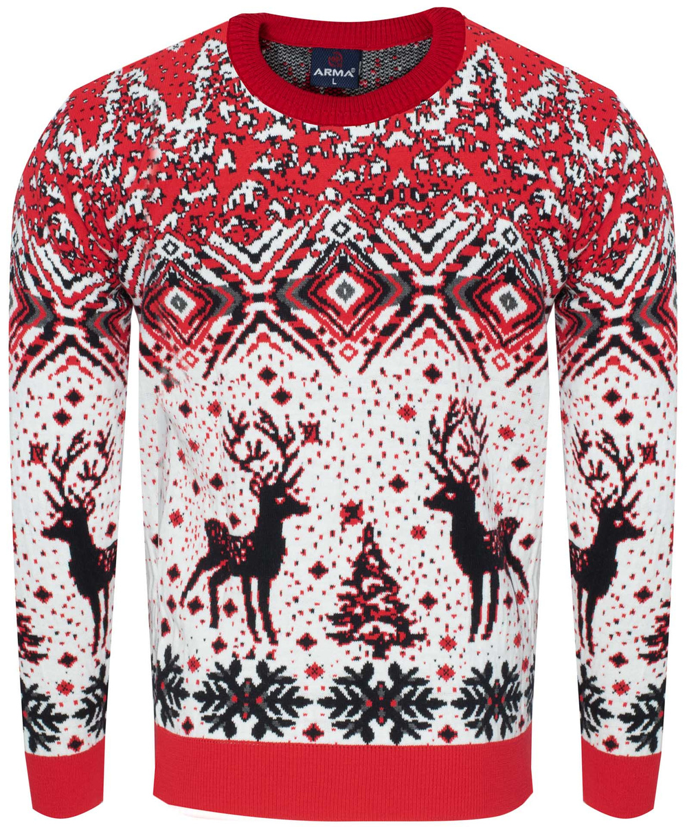 ARMA - Червен коледен пуловер