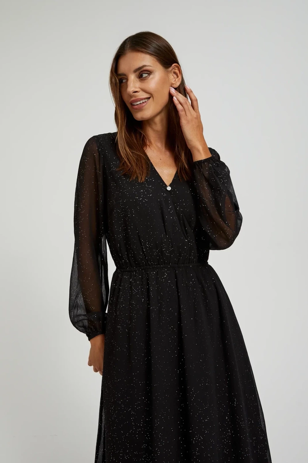 Marisse WOMEN'S DRESS L-SU-4606 BLACK