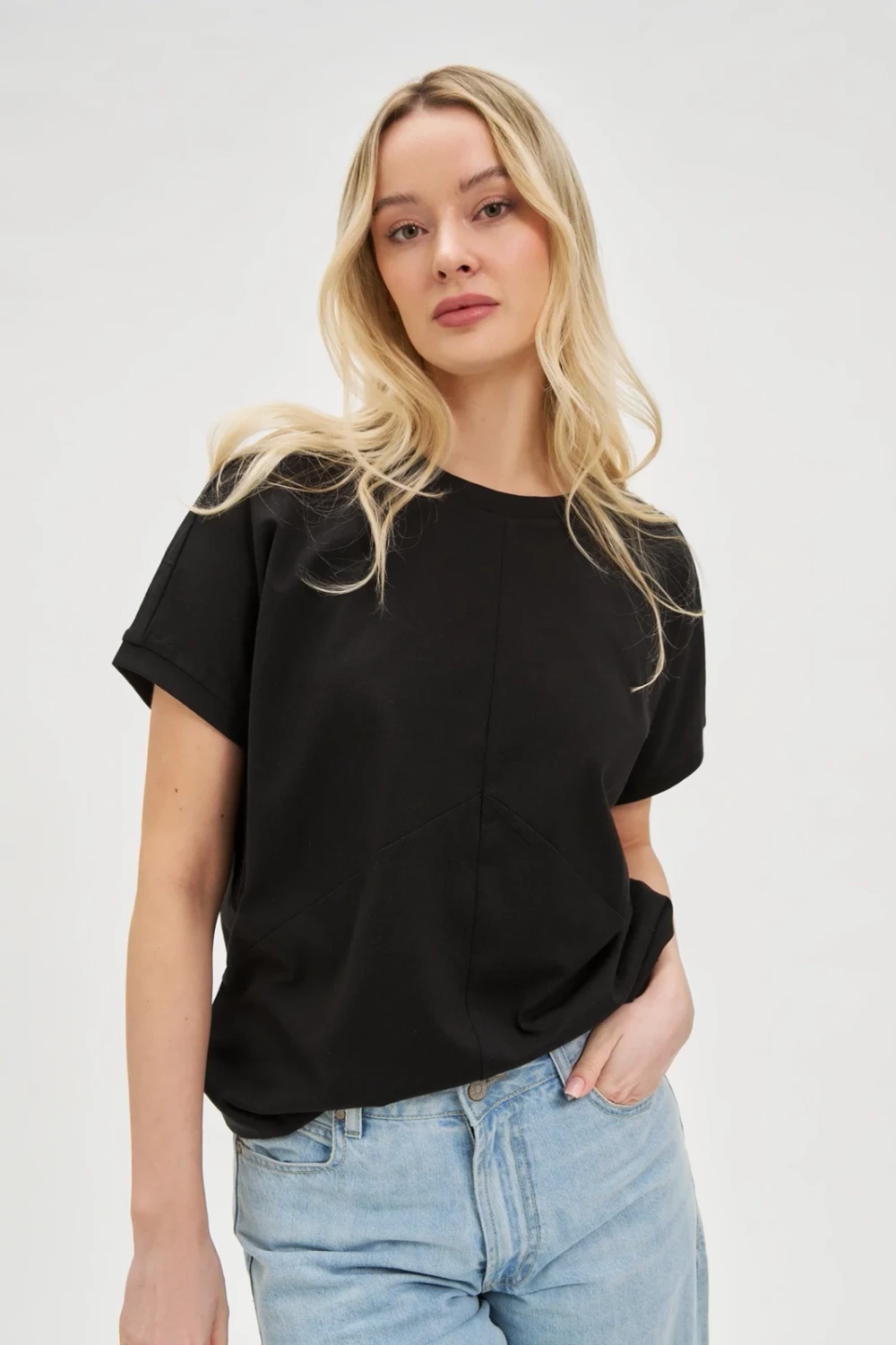 Marisse Women&#039;s T-Shirt L-Ts-4654 Black