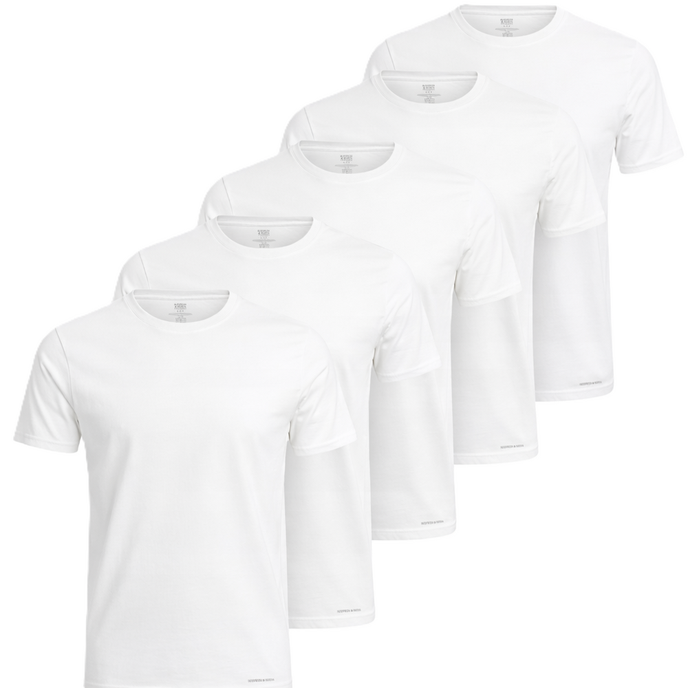 Мъжка тениска Scotch &amp; Soda, бяла, 5 броя