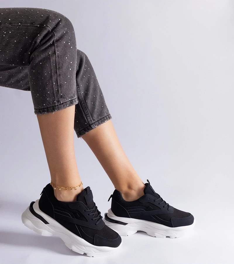 Gemre Adidași negri cu talpă mai groasă Guerrera