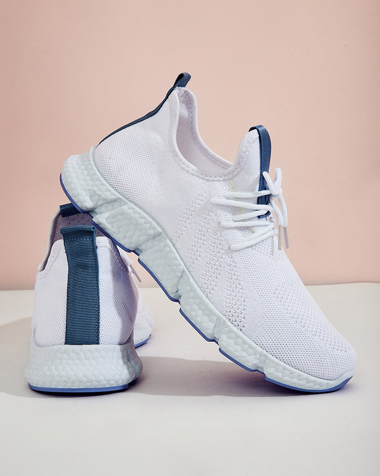 Resti White and blue Baym women&#039;s sports shoes - Footwear